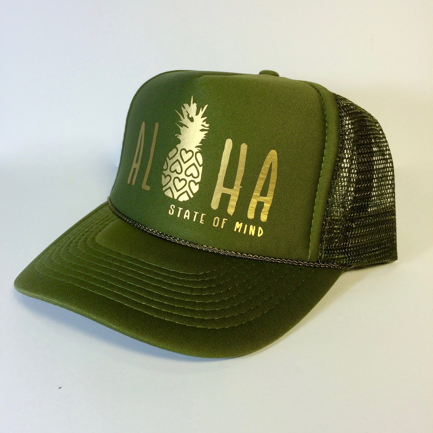 Aloha Hearts & Pineapple Trucker