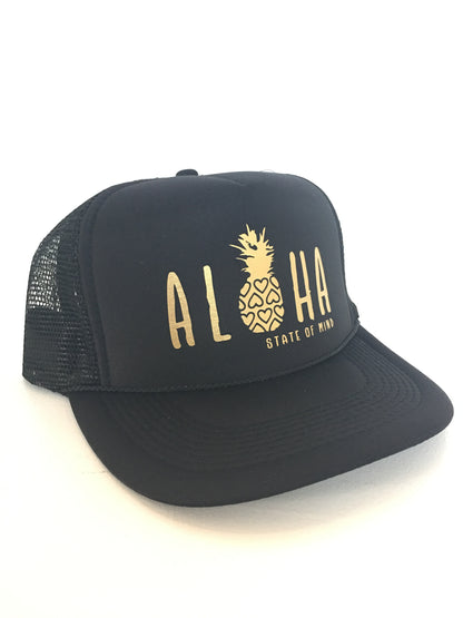 Aloha Hearts & Pineapple Trucker