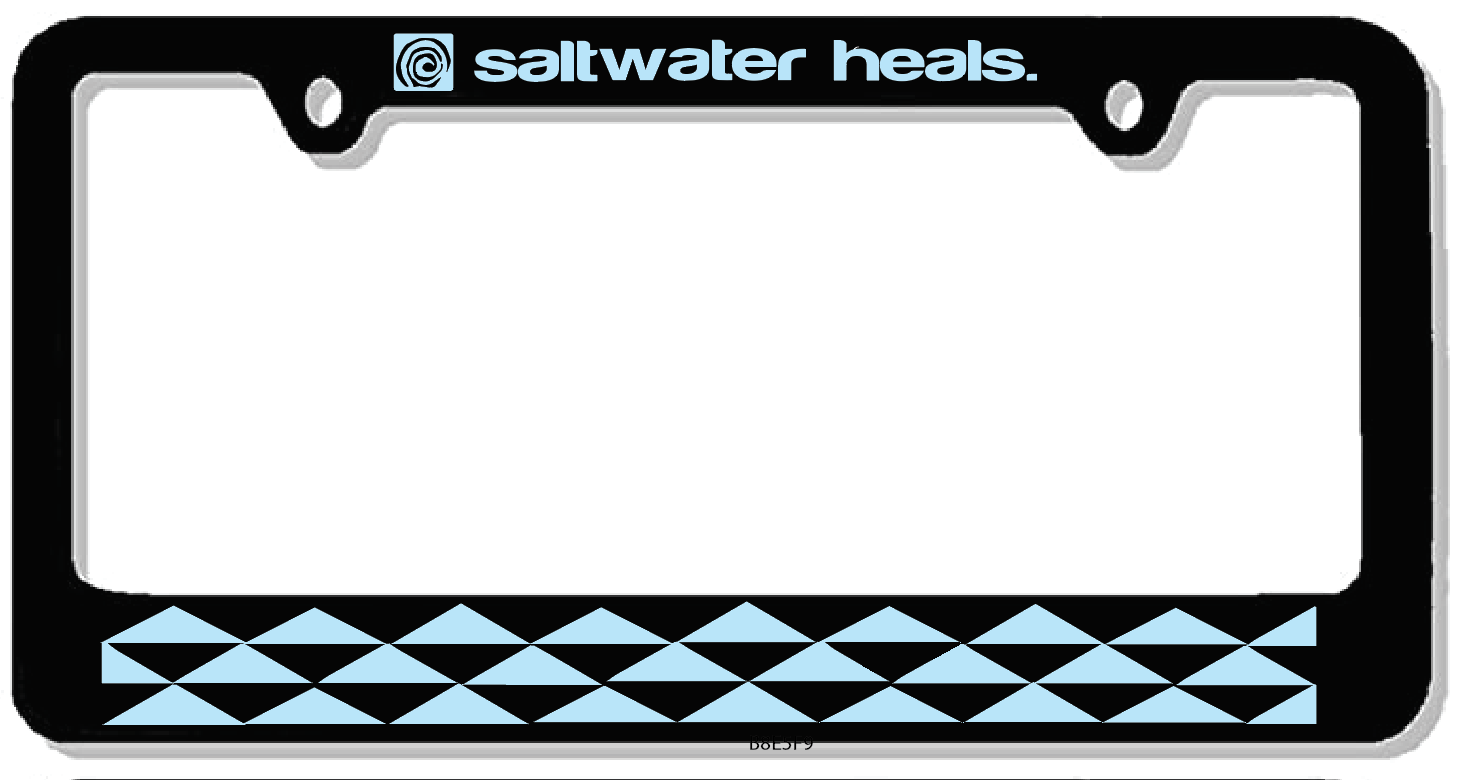 Salt Water Heals License Plate Frame
